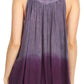 Sakkas Mina Women's Casual Loose Ombre Tie Dye Sleeveless Tank Top Tunic Blouse