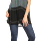 Sakkas Mina Women's Casual Loose Ombre Tie Dye Sleeveless Tank Top Tunic Blouse