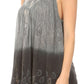 Sakkas Mina Women's Casual Loose Ombre Tie Dye Sleeveless Tank Top Tunic Blouse