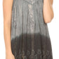Sakkas Mina Women's Casual Loose Ombre Tie Dye Sleeveless Tank Top Tunic Blouse