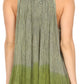 Sakkas Mina Women's Casual Loose Ombre Tie Dye Sleeveless Tank Top Tunic Blouse