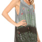 Sakkas Mina Women's Casual Loose Ombre Tie Dye Sleeveless Tank Top Tunic Blouse