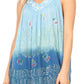 Sakkas Mina Women's Casual Loose Ombre Tie Dye Sleeveless Tank Top Tunic Blouse