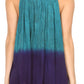 Sakkas Mina Women's Casual Loose Ombre Tie Dye Sleeveless Tank Top Tunic Blouse