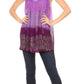 Sakkas Mina Women's Casual Loose Ombre Tie Dye Sleeveless Tank Top Tunic Blouse