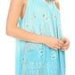 Sakkas Mina Women's Casual Loose Ombre Tie Dye Sleeveless Tank Top Tunic Blouse