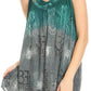 Sakkas Mina Women's Casual Loose Ombre Tie Dye Sleeveless Tank Top Tunic Blouse