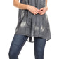 Sakkas Mina Women's Casual Loose Ombre Tie Dye Sleeveless Tank Top Tunic Blouse