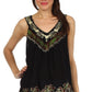Sakkas Oasis Gauzy Crepe Sleeveless Blouse