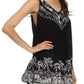 Sakkas Oasis Gauzy Crepe Sleeveless Blouse