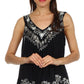 Sakkas Oasis Gauzy Crepe Sleeveless Blouse