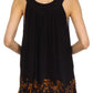 Sakkas Oasis Gauzy Crepe Sleeveless Blouse