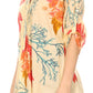 Sakkas Ona Women's Casual Summer Cotton 3/4 Sleeve Print Loose Tunic Top Blouse