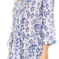 Sakkas Ona Women's Casual Summer Cotton 3/4 Sleeve Print Loose Tunic Top Blouse