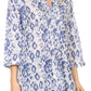Sakkas Ona Women's Casual Summer Cotton 3/4 Sleeve Print Loose Tunic Top Blouse