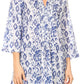 Sakkas Ona Women's Casual Summer Cotton 3/4 Sleeve Print Loose Tunic Top Blouse