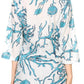 Sakkas Ona Women's Casual Summer Cotton 3/4 Sleeve Print Loose Tunic Top Blouse