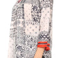 Sakkas Sasa Women's Casual Summer Cotton 3/4 Sleeve Print Loose Tunic Top Blouse