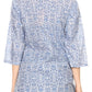 Sakkas Sasa Women's Casual Summer Cotton 3/4 Sleeve Print Loose Tunic Top Blouse