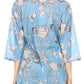 Sakkas Sasa Women's Casual Summer Cotton 3/4 Sleeve Print Loose Tunic Top Blouse
