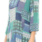 Sakkas Matia Women's Casual Summer Cotton Long Sleeve Print Loose Tunic Top Blouse