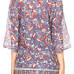 Sakkas Matia Women's Casual Summer Cotton Long Sleeve Print Loose Tunic Top Blouse