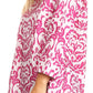 Sakkas Flavia Light Casual Ikat Design Rayon Tunic Blouse 3/4 Sleeve