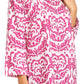 Sakkas Flavia Light Casual Ikat Design Rayon Tunic Blouse 3/4 Sleeve