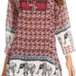 Sakkas Myra Ethnic Print Tunic with Embroidery