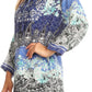 Sakkas Caterina Boho Lightweight Casual Embroidered Floral Tunic  / Blouse Top