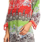 Sakkas Caterina Boho Lightweight Casual Embroidered Floral Tunic  / Blouse Top