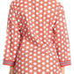 Sakkas Lia Unique Honeycomb Rayon Tunic Top with 3/4 Sleeve