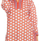 Sakkas Lia Unique Honeycomb Rayon Tunic Top with 3/4 Sleeve