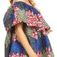 Sakkas Imani Colorful Wax African Ankara Dutch Off-shoulder Blouse Top Gorgeous