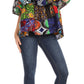 Sakkas Imani Colorful Wax African Ankara Dutch Off-shoulder Blouse Top Gorgeous
