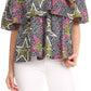 Sakkas Imani Colorful Wax African Ankara Dutch Off-shoulder Blouse Top Gorgeous