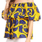 Sakkas Imani Colorful Wax African Ankara Dutch Off-shoulder Blouse Top Gorgeous