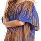Sakkas Imani Colorful Wax African Ankara Dutch Off-shoulder Blouse Top Gorgeous