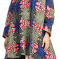 Sakkas Sol Womens Summer Swing Loose Dress African Print Roll up Sleeve Button