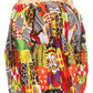 Sakkas Mela Women's Long Sleeve Peplum Off Shoulder Blouse Top in African Ankara