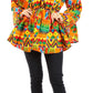 Sakkas Mela Women's Long Sleeve Peplum Off Shoulder Blouse Top in African Ankara