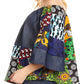 Sakkas Desta Off-shoulder Tent Top Blouse on Chambray and Wax African Ankara Print