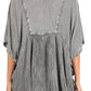 Sakkas  Amori V-Neck Embroidery Poncho Top / Cover Up