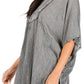 Sakkas  Amori V-Neck Embroidery Poncho Top / Cover Up