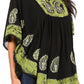 Sakkas  Amori V-Neck Embroidery Poncho Top / Cover Up