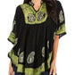 Sakkas  Amori V-Neck Embroidery Poncho Top / Cover Up