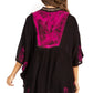 Sakkas  Amori V-Neck Embroidery Poncho Top / Cover Up