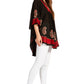 Sakkas  Amori V-Neck Embroidery Poncho Top / Cover Up