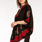 Sakkas  Amori V-Neck Embroidery Poncho Top / Cover Up