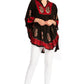 Sakkas  Amori V-Neck Embroidery Poncho Top / Cover Up